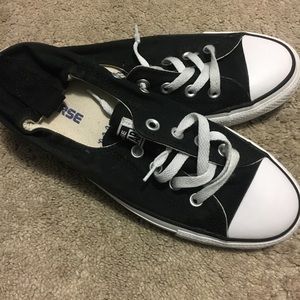 Black slip on Converse